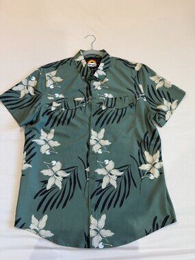 Hurley Floral Button-Up - Green